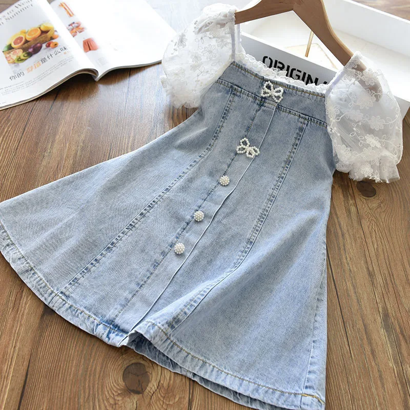 Summer Girl Princess Dresses Children's Embroidery Three Dimensional Flower Lace Mesh Dress 2-6 Years
Summer Girl Princess Dresses Children's Embroidery Three Dimensional Flower Lace Mesh Dress 2-6 Years