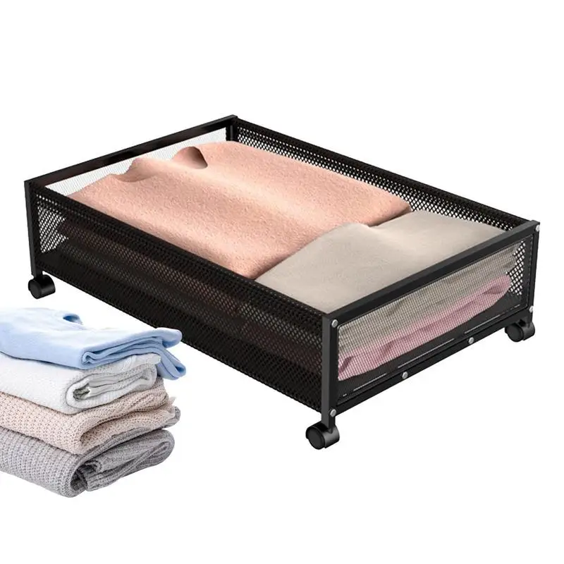 

Under Bed Storage With Wheels Strong & Sturdy Clothing & Wardrobe Storage Organizer Drawer Containers Space Saving Removable Bag