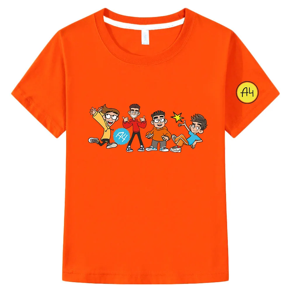 Kid's Merch A4 Lamba T-Shirt for Girls A4 мерч Tops Baby Boy Clothes Children Clothing Summer Short Sleeve T Shirt 100%Cotton
Kid's Merch A4 Lamba T-Shirt for Girls A4 мерч Tops Baby Boy Clothes Children Clothing Summer Short Sleeve T Shirt 100%Cotton