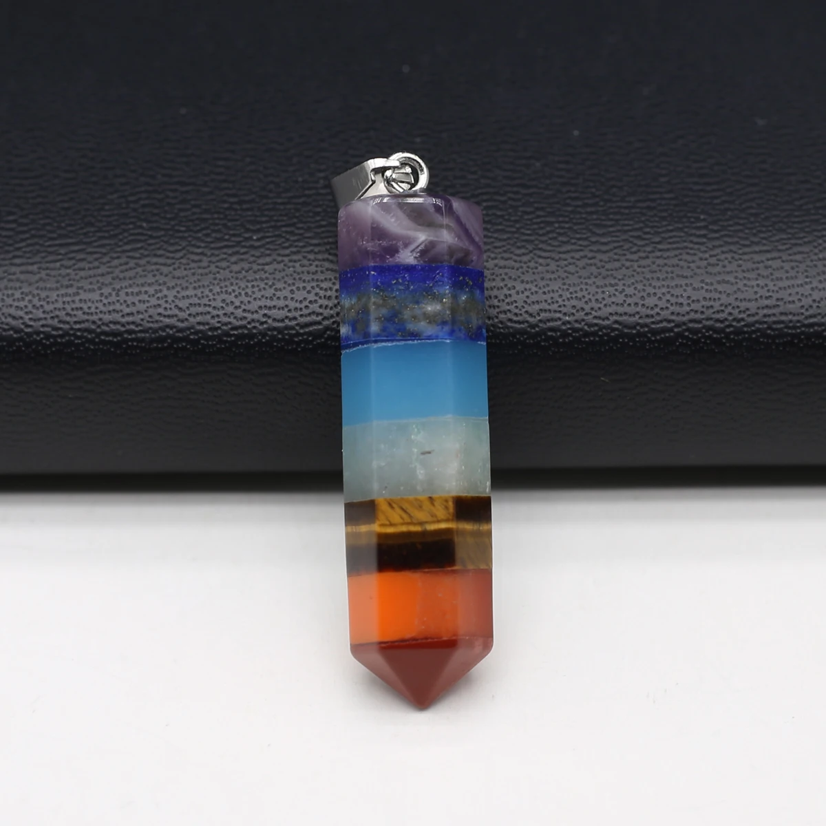 Natural Stone Pendant Hexagonal Prism Seven Chakras Gemstone Charms for Jewelry Making Diy Bracelet Necklace Earrings Gift
Natural Stone Pendant Hexagonal Prism Seven Chakras Gemstone Charms for Jewelry Making Diy Bracelet Necklace Earrings Gift