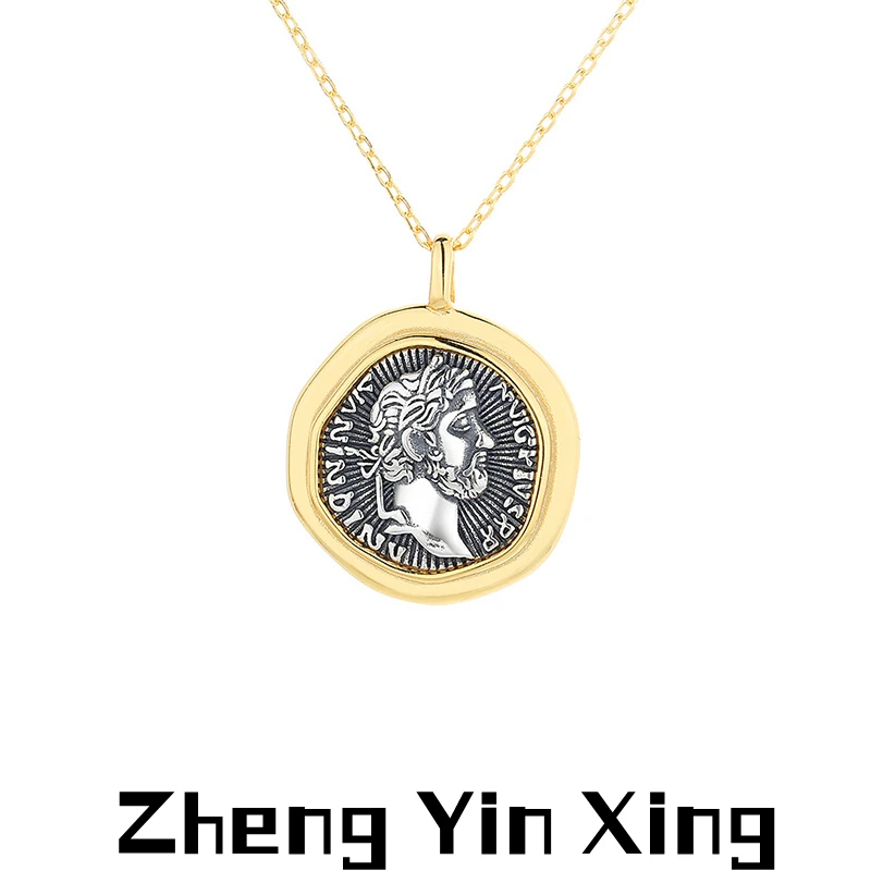 Retro Portrait Round Card Ancient Coin Pendant Sterling Silver European and American Fashion Luxury Ladies Jewelry Wholesale
Retro Portrait Round Card Ancient Coin Pendant Sterling Silver European and American Fashion Luxury Ladies Jewelry Wholesale