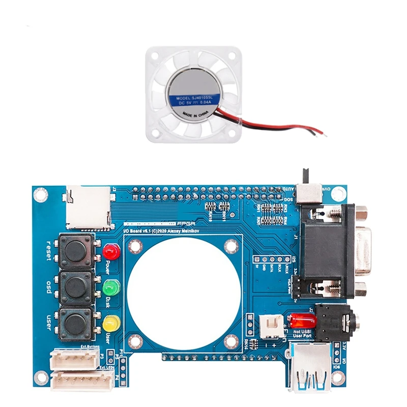 For Mister FPGA IO Analog Board Motherboard V6.1+Fan For Terasic DE10-Nano Mister FPGA IO Board
For Mister FPGA IO Analog Board Motherboard V6.1+Fan For Terasic DE10-Nano Mister FPGA IO Board