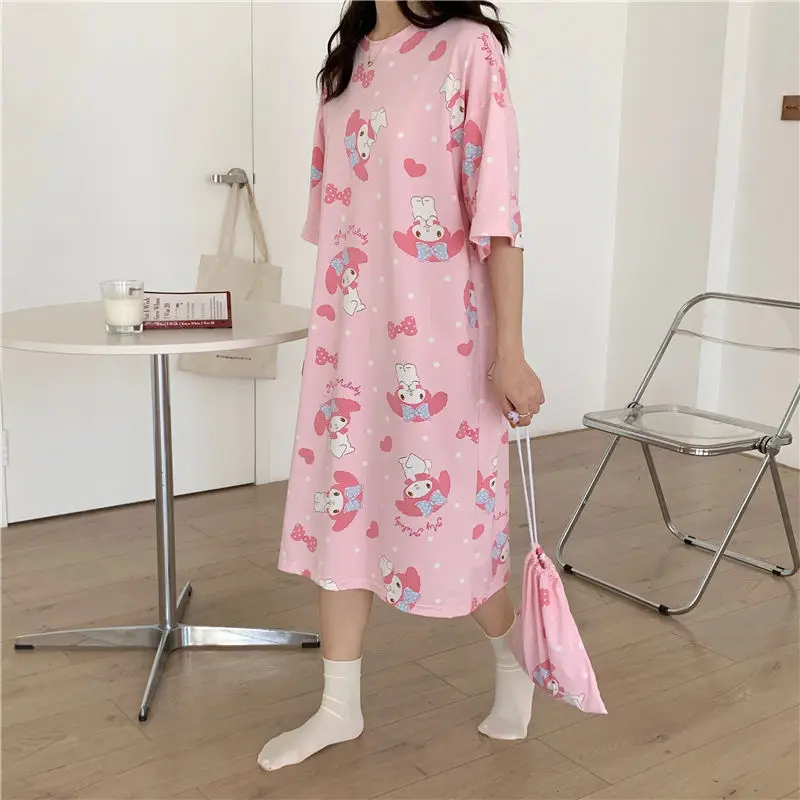 Sanrio My Melody Summer Nightdress Women's Home Wear Kawaii Thin Section Loose Cartoon Short-Sleeved Pajamas Spotify Premium
Sanrio My Melody Summer Nightdress Women's Home Wear Kawaii Thin Section Loose Cartoon Short-Sleeved Pajamas Spotify Premium