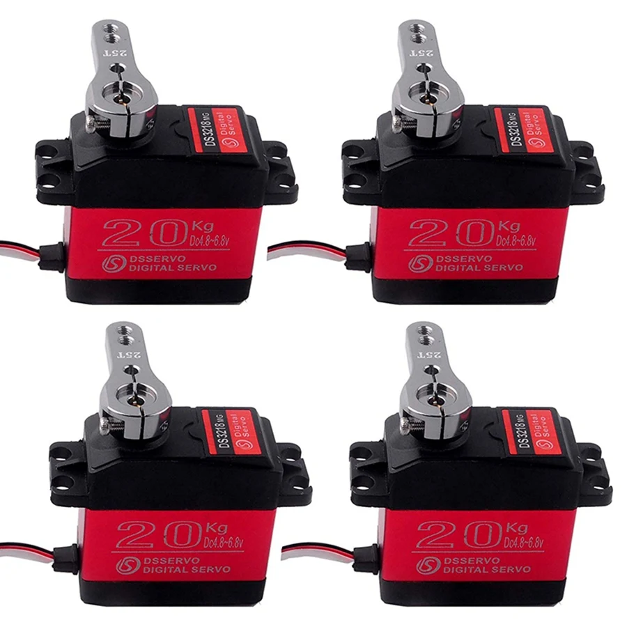 DS3218 Servo 20KG Full Metal Gear 25T Servo Arm Digital Servo Waterproof Mechanical Arm Fittings Baja Cars RC Cars Control An
DS3218 Servo 20KG Full Metal Gear 25T Servo Arm Digital Servo Waterproof Mechanical Arm Fittings Baja Cars RC Cars Control An