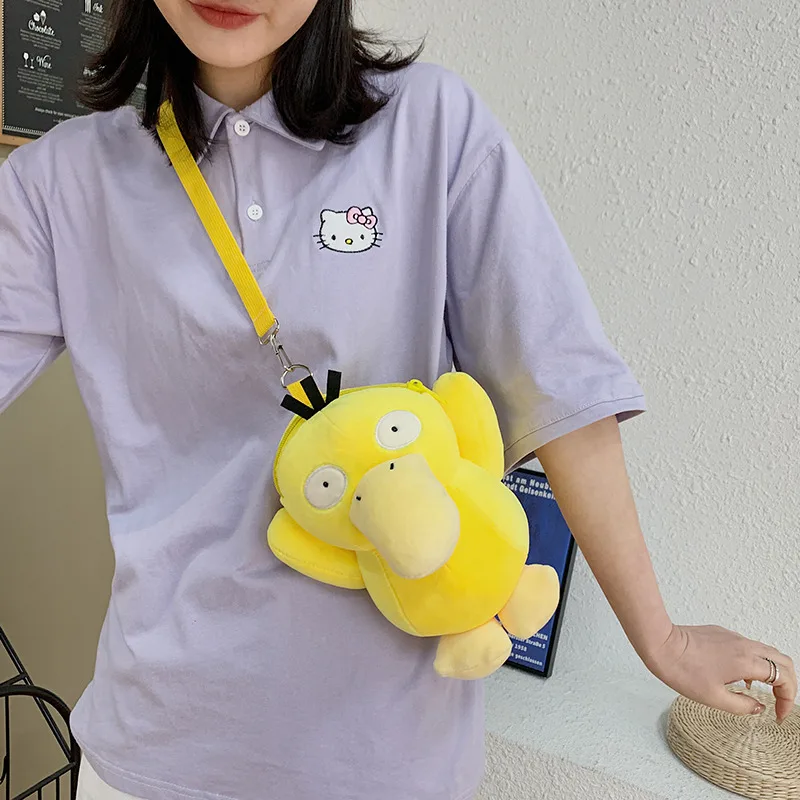 Pokemon Psyduck Plush Shoulder Bag New Anime Cartoon Trend Kawaii Psyduck Coin Purse Cute Plushie Toy Satchel For Children
Pokemon Psyduck Plush Shoulder Bag New Anime Cartoon Trend Kawaii Psyduck Coin Purse Cute Plushie Toy Satchel For Children