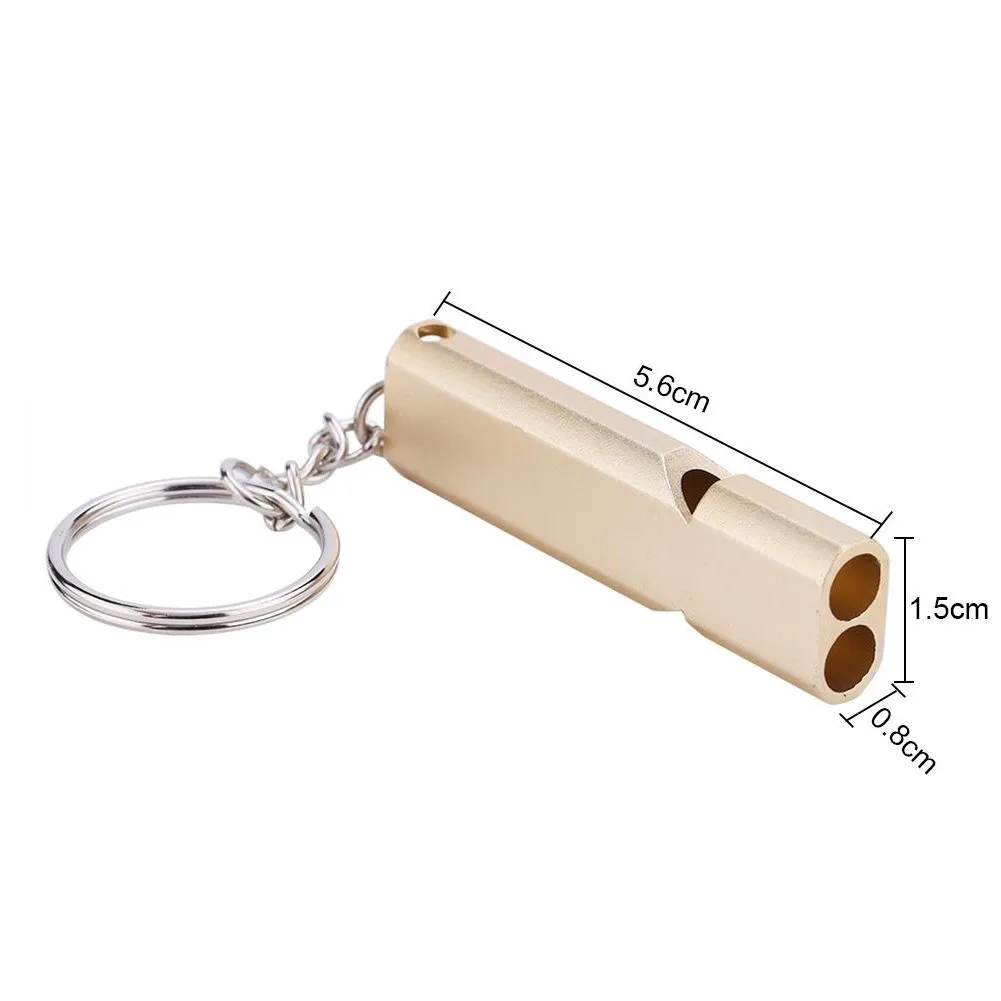 Aluminum Alloy Double-hole Whistle Is Not Easy To Be Oxidized And Scratched. CNC Machined Portable Outdoor Life-saving Whistle
Aluminum Alloy Double-hole Whistle Is Not Easy To Be Oxidized And Scratched. CNC Machined Portable Outdoor Life-saving Whistle