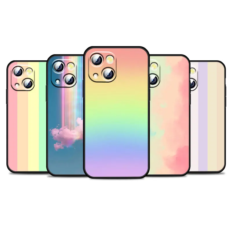 Luxury Original Rainbow For Apple iPhone 13 12 11 Pro Max Mini XS Max X XR 6S 6 7 8 Plus 5S SE2020 Soft Black Phone Case
Luxury Original Rainbow For Apple iPhone 13 12 11 Pro Max Mini XS Max X XR 6S 6 7 8 Plus 5S SE2020 Soft Black Phone Case