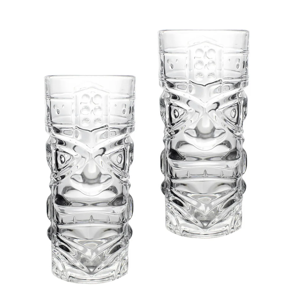 

Glasses Tiki Cup Cups Mug Cocktail Shot Thanksgiving Tumbler Whiskey Goblet Face Clear Bar Cocktails Drinking Glassware Beverage