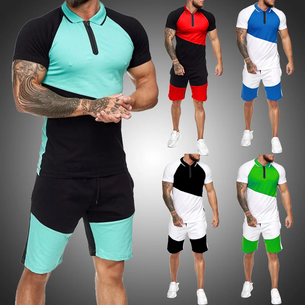 Men Fashion Clothing Summer Tracksuit Sports Wear Male Sets Shorts Set Men Irregular Stitching Sweat Suits Jogging Short Sleeve
Men Fashion Clothing Summer Tracksuit Sports Wear Male Sets Shorts Set Men Irregular Stitching Sweat Suits Jogging Short Sleeve