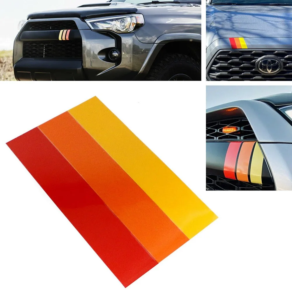10-Inch Car Stickers Classic Retro Style Tri-Color Stripe Decal Sticker For Toyota Interior Exterior Parts Car Accessories
10-Inch Car Stickers Classic Retro Style Tri-Color Stripe Decal Sticker For Toyota Interior Exterior Parts Car Accessories