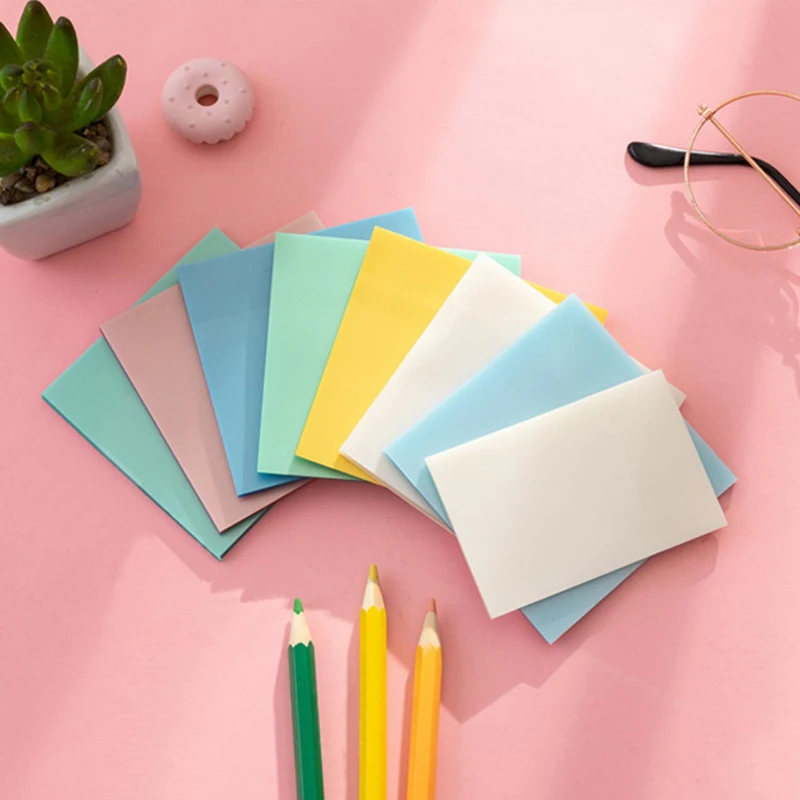 50 Memo Pad Paper Stickers Sheets Bookmarks Daily To Do List Note Waterproof PET Transparent Notes for Student Office Stationery
50 Memo Pad Paper Stickers Sheets Bookmarks Daily To Do List Note Waterproof PET Transparent Notes for Student Office Stationery