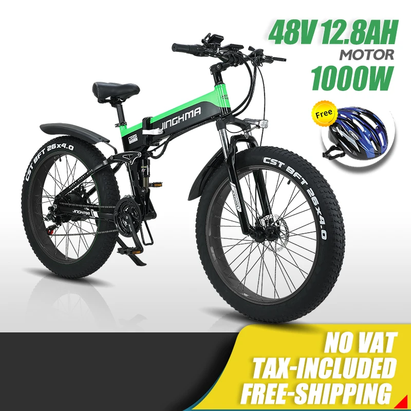 Bicycles bike 1000w Mountain Foldable electric bicycle 26inch e bike 48V12.8ah lithium batteryfat tire ebike fatbike 4.0
Bicycles bike 1000w Mountain Foldable electric bicycle 26inch e bike 48V12.8ah lithium batteryfat tire ebike fatbike 4.0