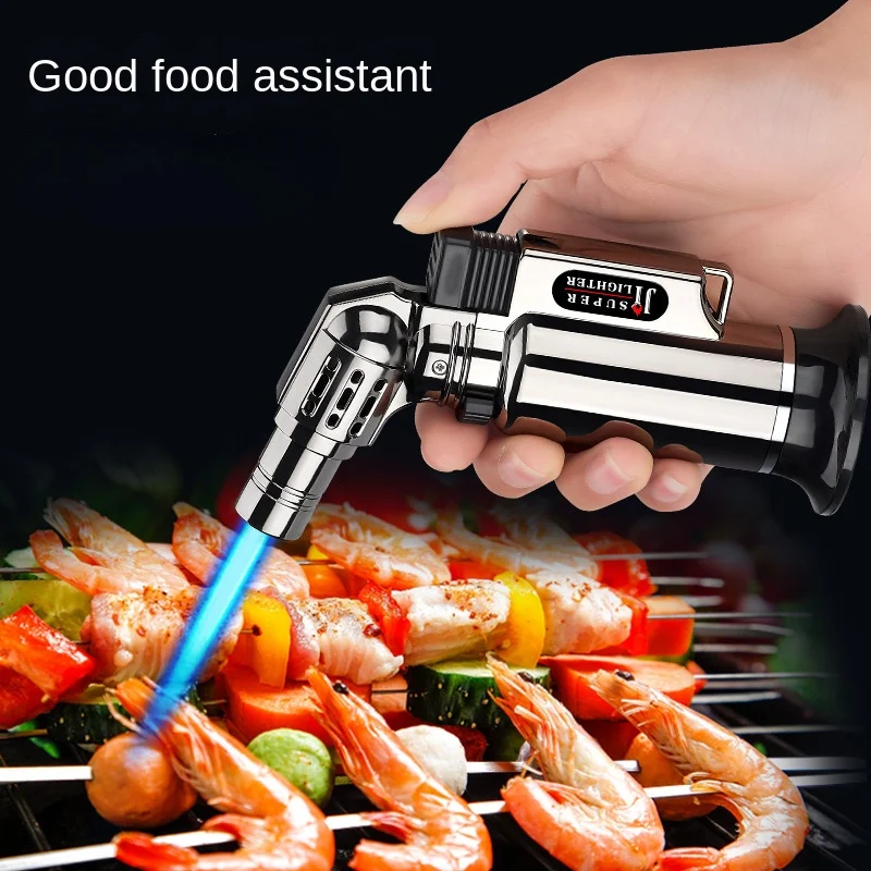 Metal Windproof Turbine Gas Lighter Smoking Accessories Cooking Jewelry Welding Lighter
Metal Windproof Turbine Gas Lighter Smoking Accessories Cooking Jewelry Welding Lighter