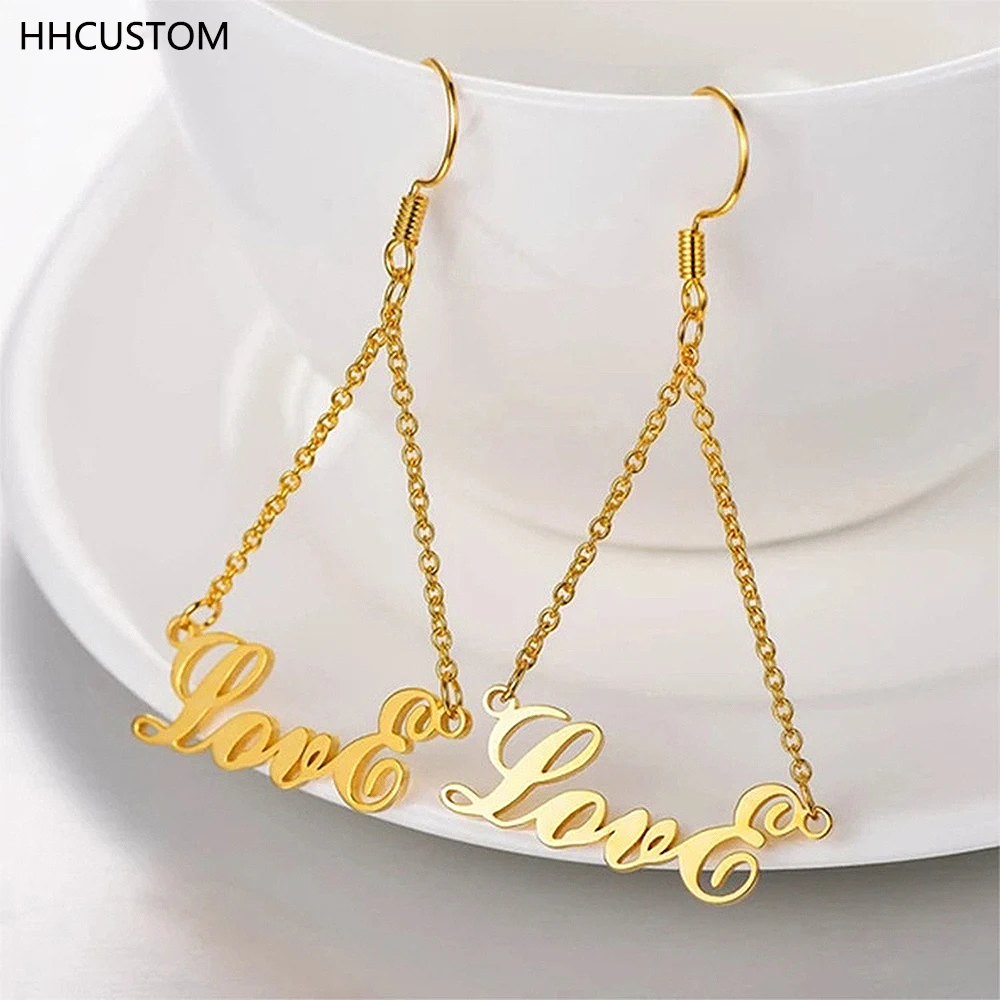 Индивидуальные именные серьги HHCUSTOM, цепочка из нержавеющей стали, именная табличка, подвеска с буквами, чокер для женщин, ювелирные изделия,...
Индивидуальные именные серьги HHCUSTOM, цепочка из нержавеющей стали, именная табличка, подвеска с буквами, чокер для женщин, ювелирные изделия,...