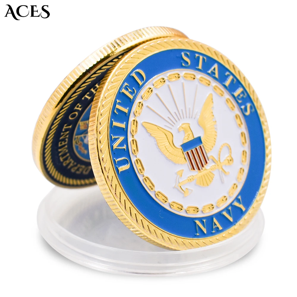 Us Navy Gold Plated Coin Department of The Navy Badge Colored Metal Commemorative Medallion Coin Collection Home Decor
Us Navy Gold Plated Coin Department of The Navy Badge Colored Metal Commemorative Medallion Coin Collection Home Decor