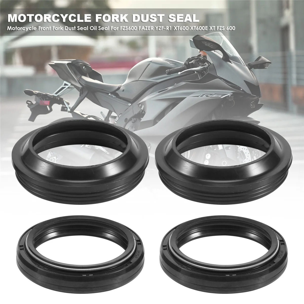 

Motorcycle Front Fork Dust Seal and Oil Seal for Yamaha FZS600 FAZER YZF-R1 XT600 XT600E XT FZS 600