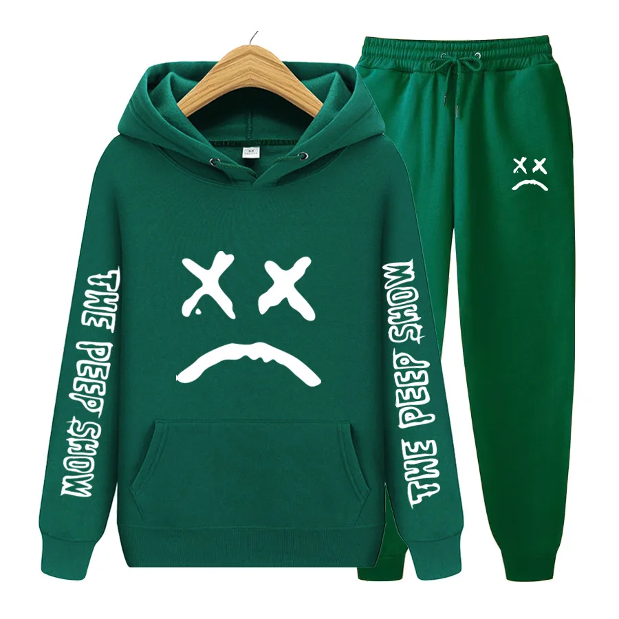 Men's and Women's Hooded Sweatshirt and Sweatpants, Two Piece Set, Fashion, Rip Lil Peep, Casual, New Fall Collection
Men's and Women's Hooded Sweatshirt and Sweatpants, Two Piece Set, Fashion, Rip Lil Peep, Casual, New Fall Collection