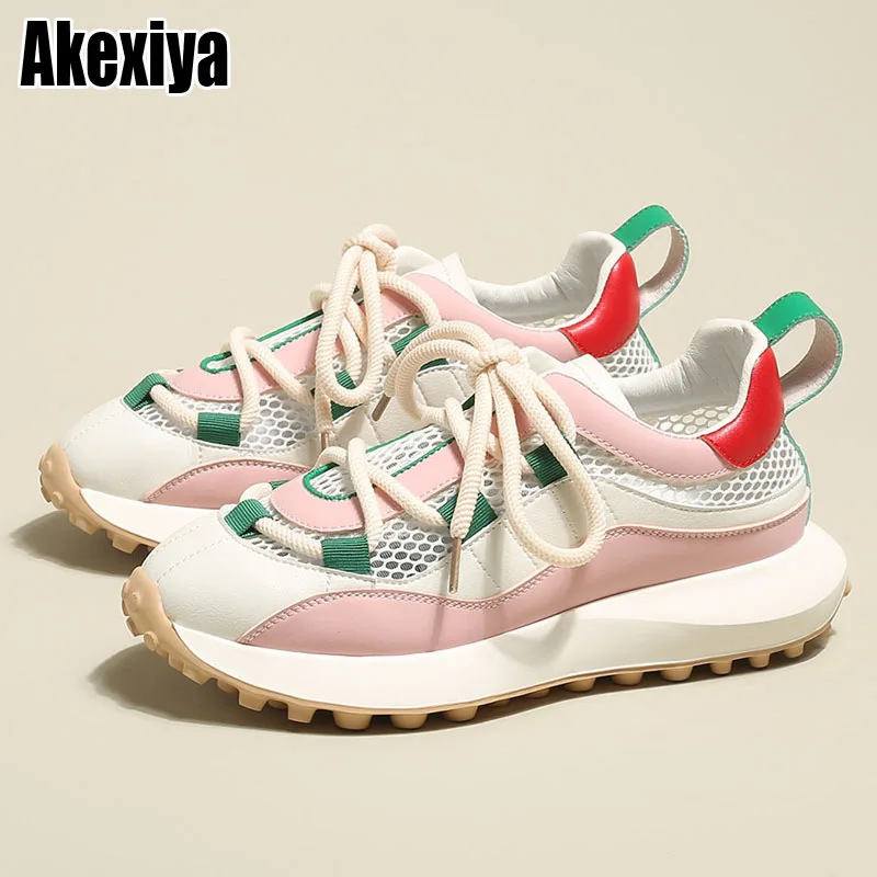 Sneakers Shoes 2022 Fashion Breathable Lace Up Platform Women Vulcanize Shoes Summer Flat Mesh Sports Shoes Woman Running Shoes
Sneakers Shoes 2022 Fashion Breathable Lace Up Platform Women Vulcanize Shoes Summer Flat Mesh Sports Shoes Woman Running Shoes