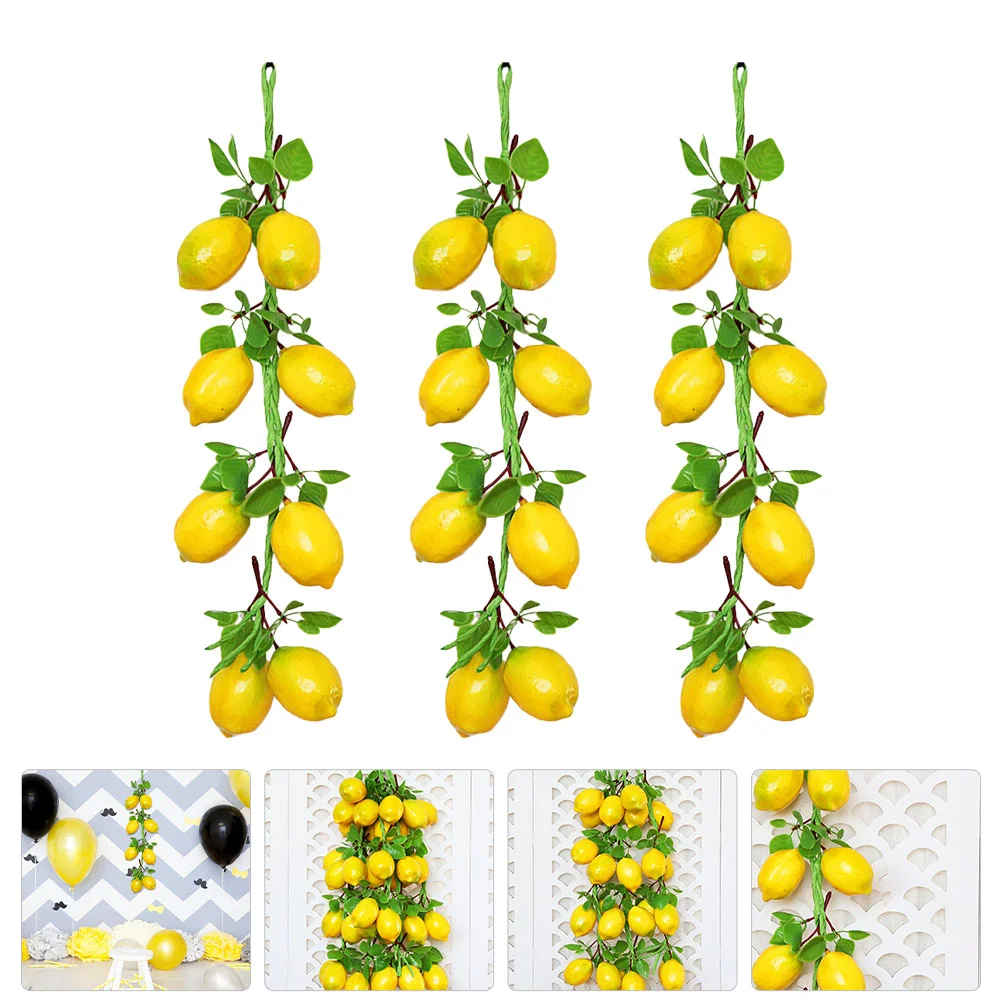 Lemon Fruit Artificial String Fake Decor Garland Vegetable Hanging Simulated Simulation Model Faux Realistic Prop Decorative
Lemon Fruit Artificial String Fake Decor Garland Vegetable Hanging Simulated Simulation Model Faux Realistic Prop Decorative