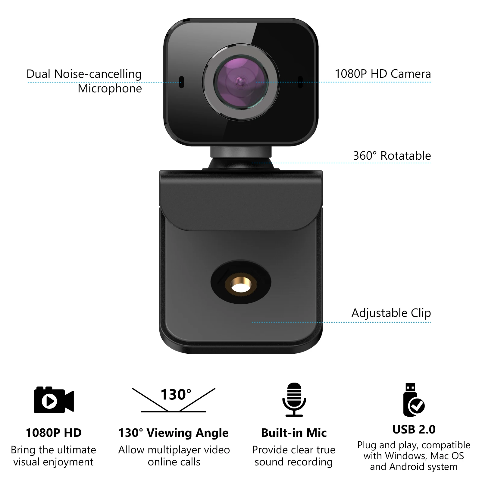 1080P Webcam Full HD Web Camera With Microphone USB Plug Web Cam For PC Computer Mac Laptop Desktop YouTube Skype Mini Camera
1080P Webcam Full HD Web Camera With Microphone USB Plug Web Cam For PC Computer Mac Laptop Desktop YouTube Skype Mini Camera