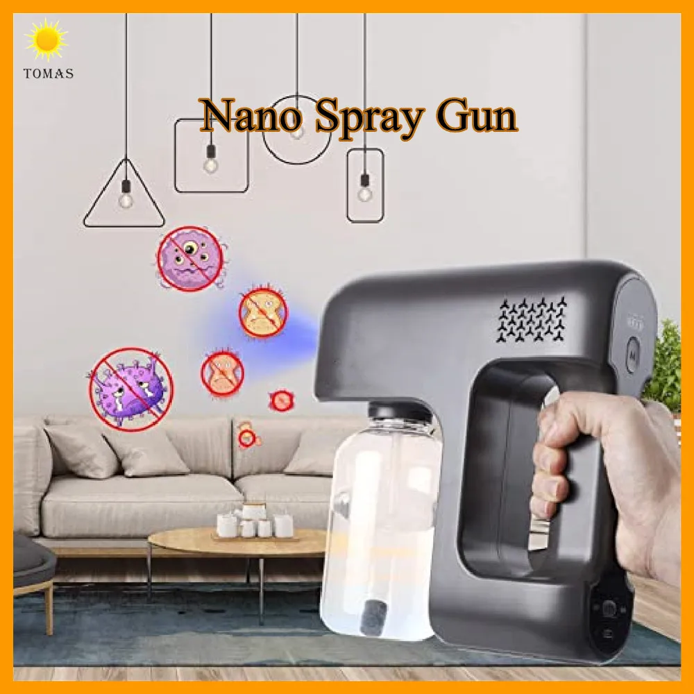 TOMAS 380ML New Wireless Disinfection Spray Handheld Portable USB Rechargeable Nano Atomizer Home Purple Light Sterilization Gun
TOMAS 380ML New Wireless Disinfection Spray Handheld Portable USB Rechargeable Nano Atomizer Home Purple Light Sterilization Gun