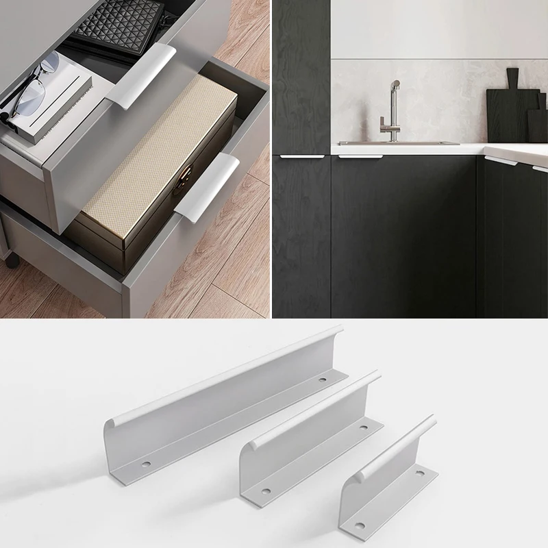 Modern Silver Aluminum Alloy Invisible Cabinet Drawer Knob Modern Matte Sliver Kitchen Cabinet Pulls Hidden Handle Hardware
Modern Silver Aluminum Alloy Invisible Cabinet Drawer Knob Modern Matte Sliver Kitchen Cabinet Pulls Hidden Handle Hardware