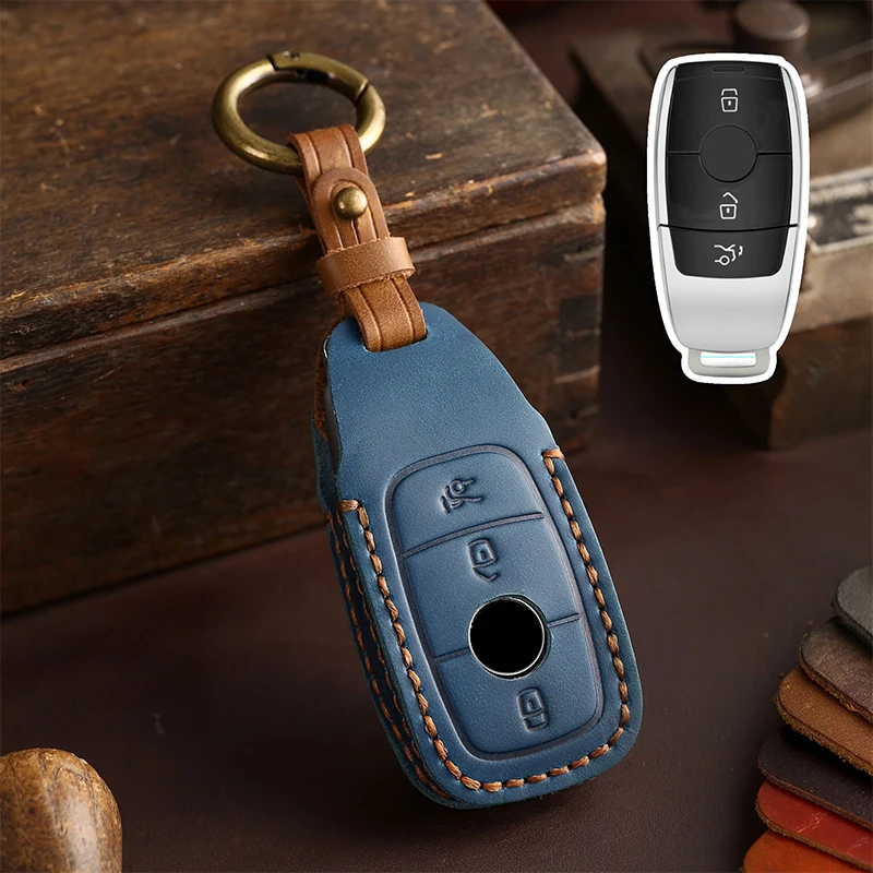 Кожаный чехол для автомобильного ключа, чехол для Mercedes Benz A C E S G Class GLC CLE CLA GLB GLS GLA W177 W205 W213 W222 X167 AMG S400
Кожаный чехол для автомобильного ключа, чехол для Mercedes Benz A C E S G Class GLC CLE CLA GLB GLS GLA W177 W205 W213 W222 X167 AMG S400