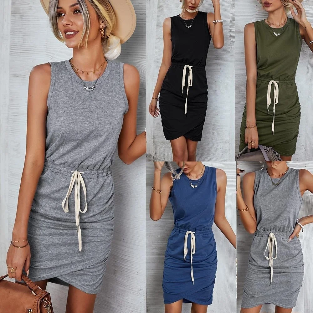 Hot sell befree fashion women's knitted vest dress elegant summer bandage one-step skirt2023
Hot sell befree fashion women's knitted vest dress elegant summer bandage one-step skirt2023