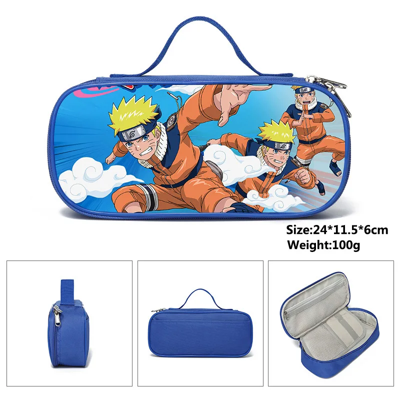 Naruto Pencill Case School Sasuke Cartoon Double Zipper Black Pen Bag School Supplies Stationery Storage Schoolbag Gifts
Naruto Pencill Case School Sasuke Cartoon Double Zipper Black Pen Bag School Supplies Stationery Storage Schoolbag Gifts