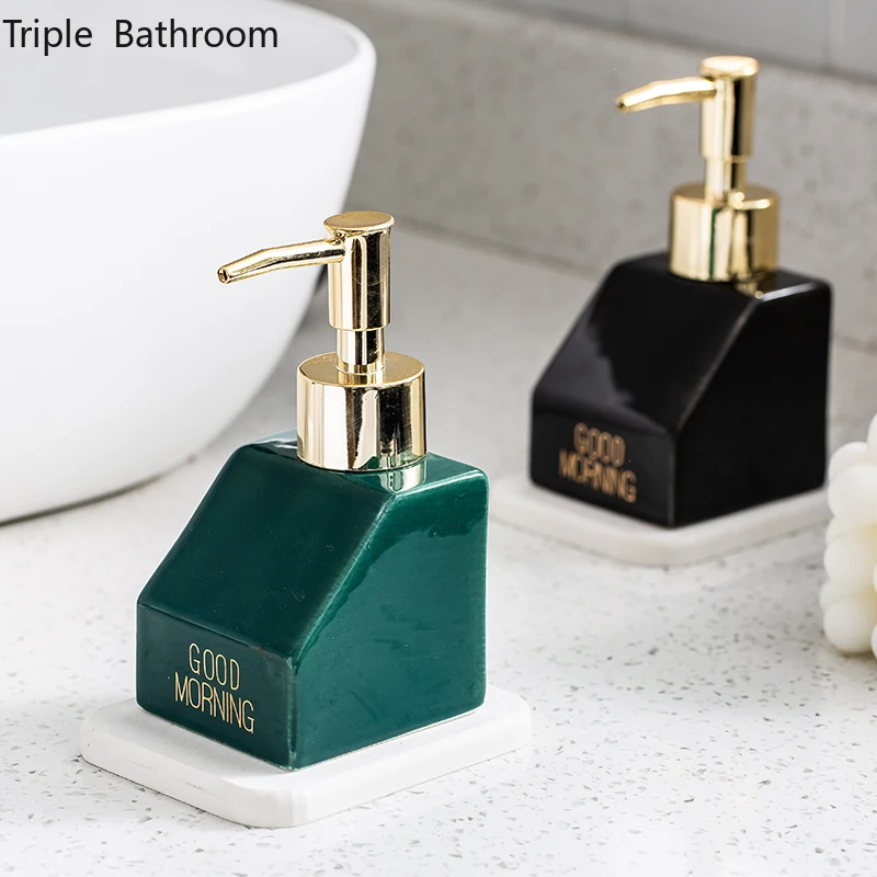 Creative Ceramics Bathroom Soap Dispenser with Storage Rack Hand Snitzer Holder Portable Lotion Bottle Wristband Hand Dispenser
Creative Ceramics Bathroom Soap Dispenser with Storage Rack Hand Snitzer Holder Portable Lotion Bottle Wristband Hand Dispenser