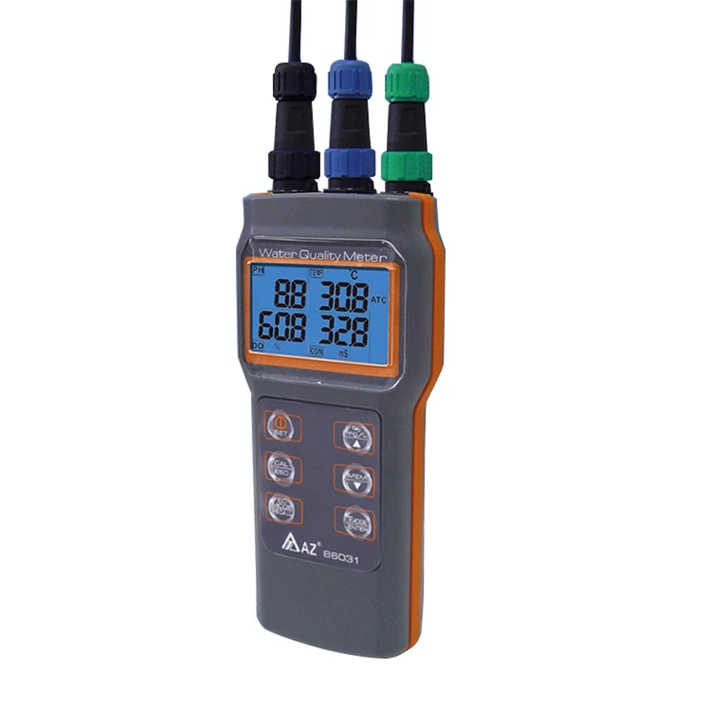 IP67 AZ86031 Profession Water Quality Meter PH Meter Portable Dissolved Oxygen Tester
IP67 AZ86031 Profession Water Quality Meter PH Meter Portable Dissolved Oxygen Tester