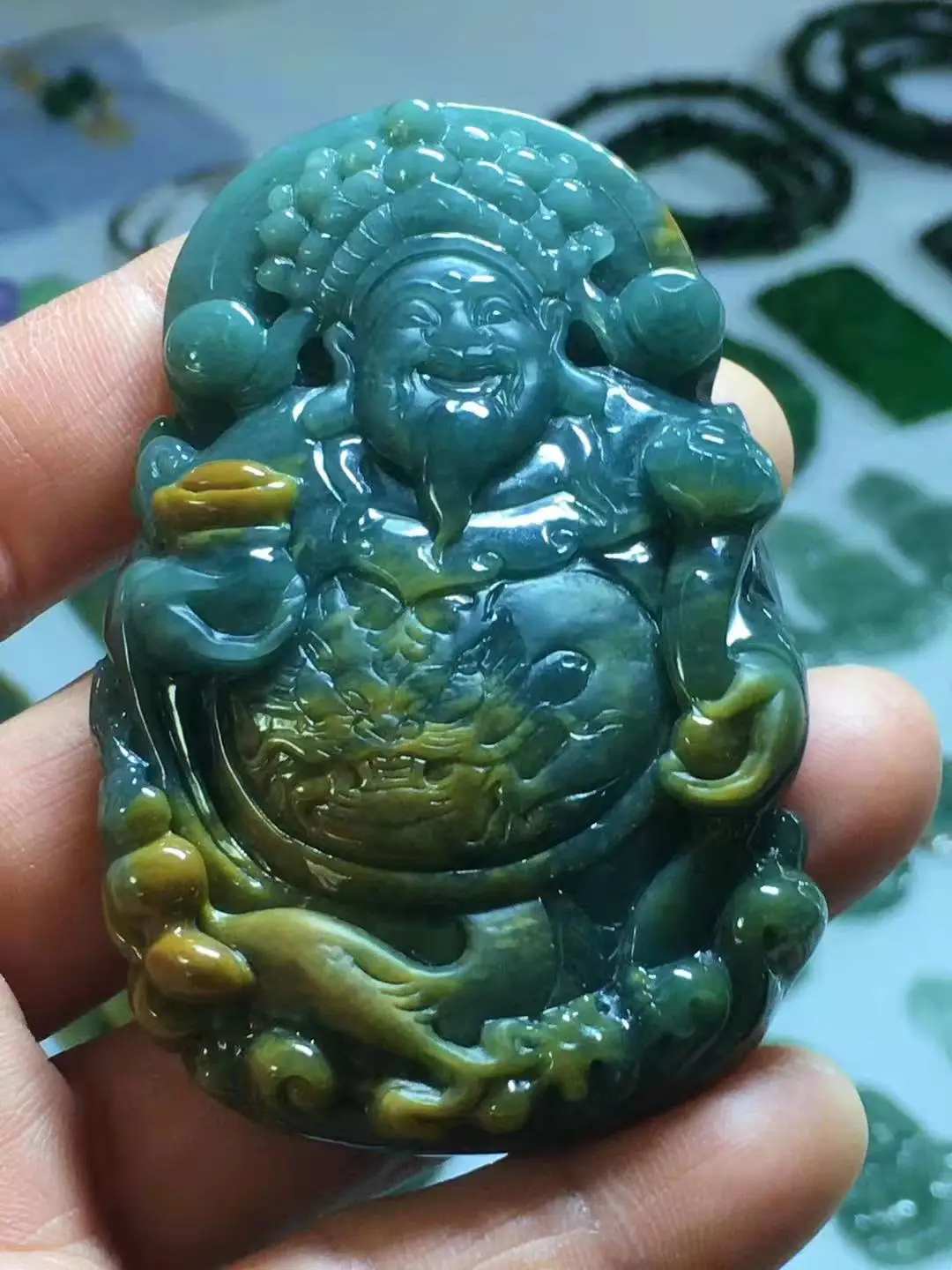 Natural A Myanmar jade 7A Handcarved jade Buddha pendant jade necklace pendants jewelry jade necklaces women men
Natural A Myanmar jade 7A Handcarved jade Buddha pendant jade necklace pendants jewelry jade necklaces women men