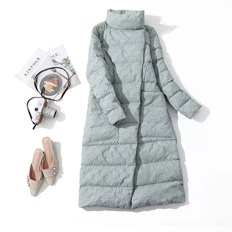 2022NEW Winter Women Double Sided Feather Long Jackets 90% White Duck Down Coat Puffer Warm Plaid Parkas Snow Outwear
2022NEW Winter Women Double Sided Feather Long Jackets 90% White Duck Down Coat Puffer Warm Plaid Parkas Snow Outwear