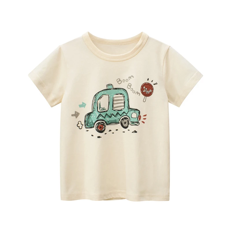 Boy Tops Kids T Shirt Summer Short Sleeve Tees Car Print Breathable Soft Casual Clothing For Child Toddlers Baby
Boy Tops Kids T Shirt Summer Short Sleeve Tees Car Print Breathable Soft Casual Clothing For Child Toddlers Baby