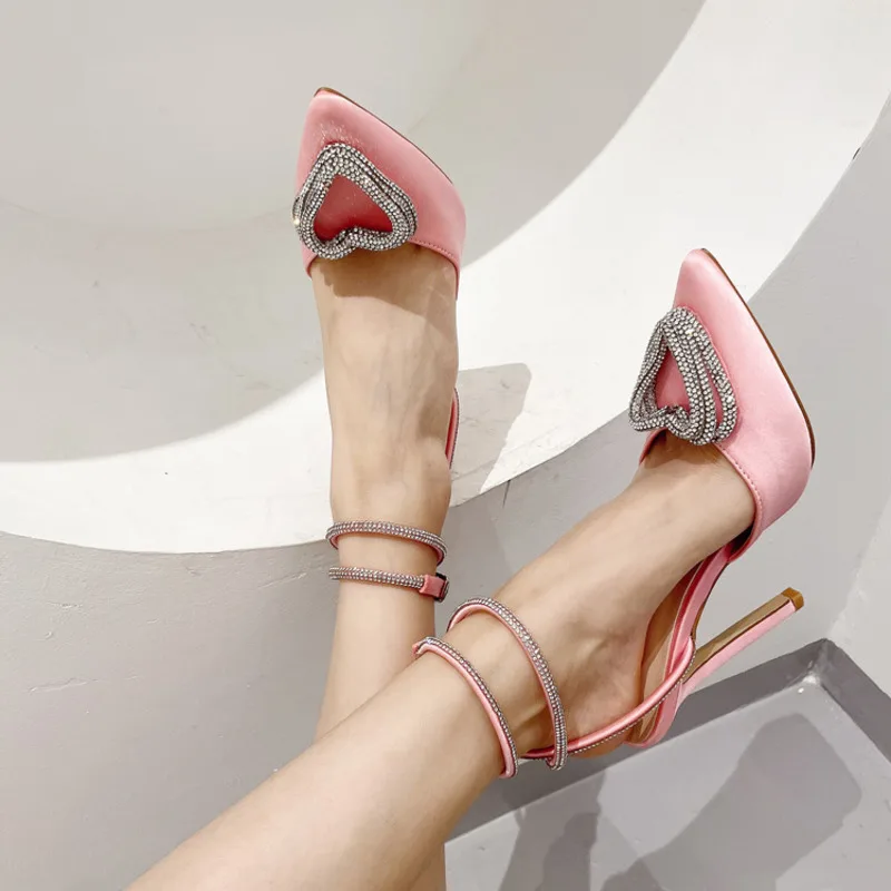 Woman Dress Shoes Pumps Ankle Strap Buckle Pointed Toe Sexy Women's Shoes Silk Fashion Party Date Women High Heels Pumps Shoes
Woman Dress Shoes Pumps Ankle Strap Buckle Pointed Toe Sexy Women's Shoes Silk Fashion Party Date Women High Heels Pumps Shoes