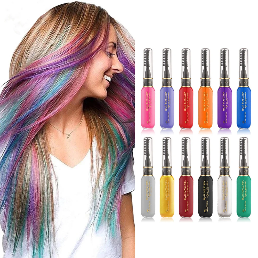 Temporary Hair Dye Disposable Washable Hair Dye For Hair Highlights And Mascara Dual-Use Party Stage Color Hair Coloring Tool
Temporary Hair Dye Disposable Washable Hair Dye For Hair Highlights And Mascara Dual-Use Party Stage Color Hair Coloring Tool