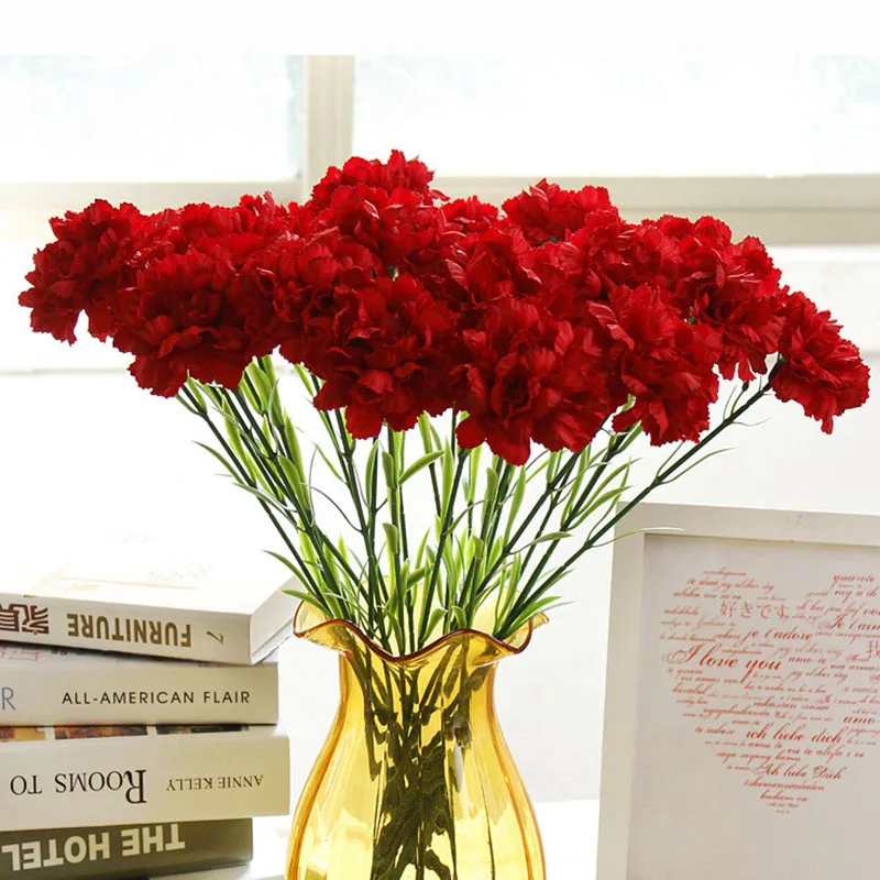 15pcs silk Carnation 50cm Artificial flower elegant bouquet for mother's valentine gift birthday party garden room table decor
15pcs silk Carnation 50cm Artificial flower elegant bouquet for mother's valentine gift birthday party garden room table decor