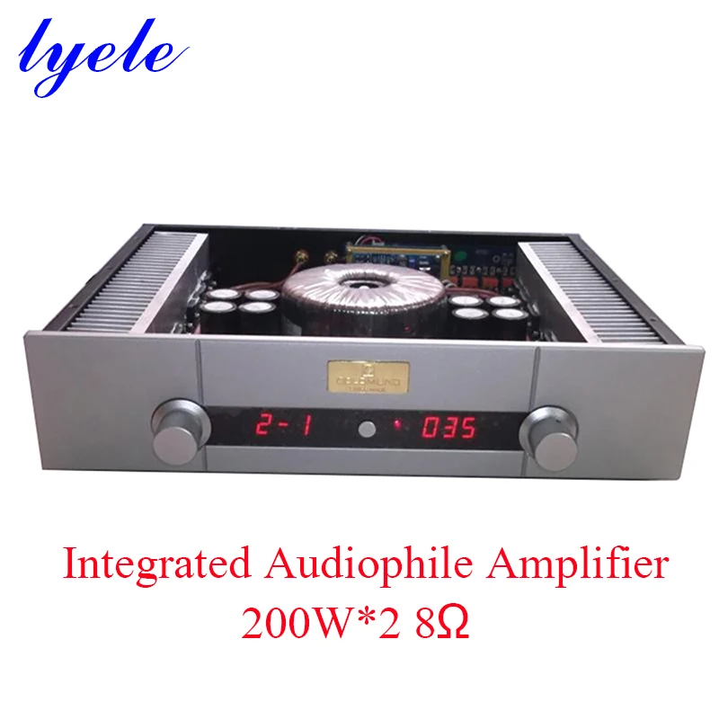 Lyele Audio Goldmund Amplifier 200W*2 HIFI Sound Amplifier High Power Home High End Audio AMP Combined AMP with Remote Control
Lyele Audio Goldmund Amplifier 200W*2 HIFI Sound Amplifier High Power Home High End Audio AMP Combined AMP with Remote Control