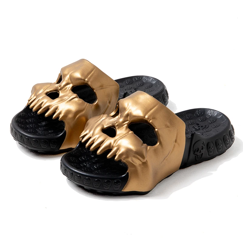 Retro Skull Head Couple Wearing Sandals Outside or Indoor Luxury Sandals Women Seaside Slippers
Retro Skull Head Couple Wearing Sandals Outside or Indoor Luxury Sandals Women Seaside Slippers