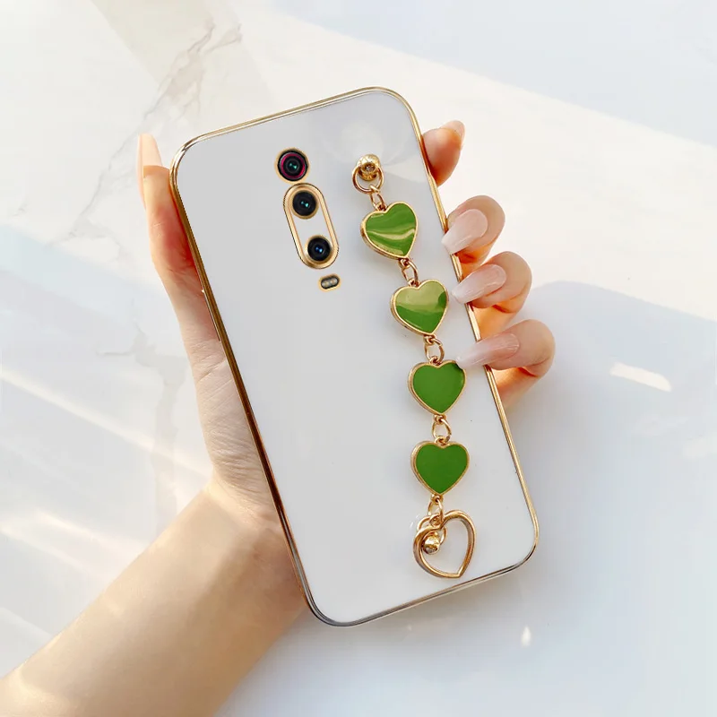 Light Green Love Bracelet Electroplated Case for Xiaomi Redmi K20 Pro Premium Xiaomi 9T Pro Girls'love chain Phone Case
Light Green Love Bracelet Electroplated Case for Xiaomi Redmi K20 Pro Premium Xiaomi 9T Pro Girls'love chain Phone Case
