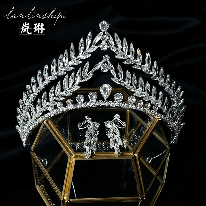 Bride Hair Accessories Soft Zircon Bridal Crown Tiaras With Earrings Wedding Birthday Party Headband Women Hair Jewelry Hairband
Bride Hair Accessories Soft Zircon Bridal Crown Tiaras With Earrings Wedding Birthday Party Headband Women Hair Jewelry Hairband