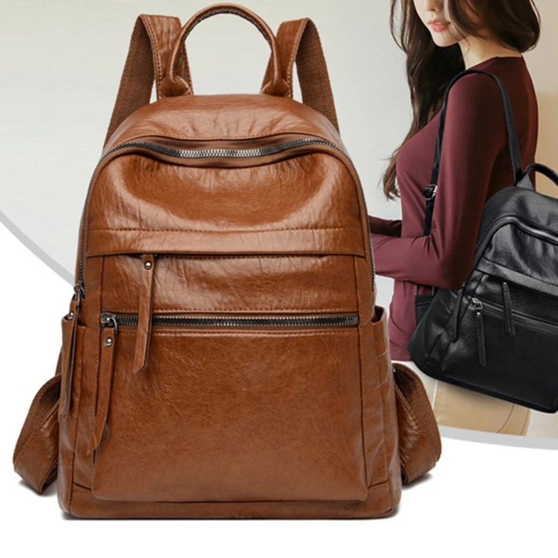 2022 High Quality Backpack PU Leather Backpacks Women Travel Backpack School Bags For Teenage Girls Shoulder Bag
2022 High Quality Backpack PU Leather Backpacks Women Travel Backpack School Bags For Teenage Girls Shoulder Bag