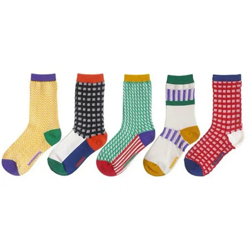 1Pair Street Fashion Trendly Women Socks Colorful Plaid Stripes Pattern Socks Men Harajuku Retro Skateboard Cotton Socks
1Pair Street Fashion Trendly Women Socks Colorful Plaid Stripes Pattern Socks Men Harajuku Retro Skateboard Cotton Socks
