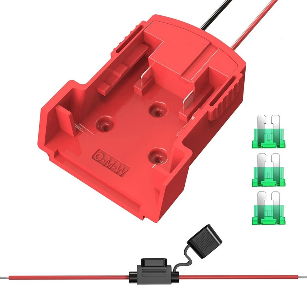 Battery Adapter With Fuse For Milwaukee M18 18V Battery To Dock Holder 14Awg Battery Adapter Power Tools Accessories
Battery Adapter With Fuse For Milwaukee M18 18V Battery To Dock Holder 14Awg Battery Adapter Power Tools Accessories