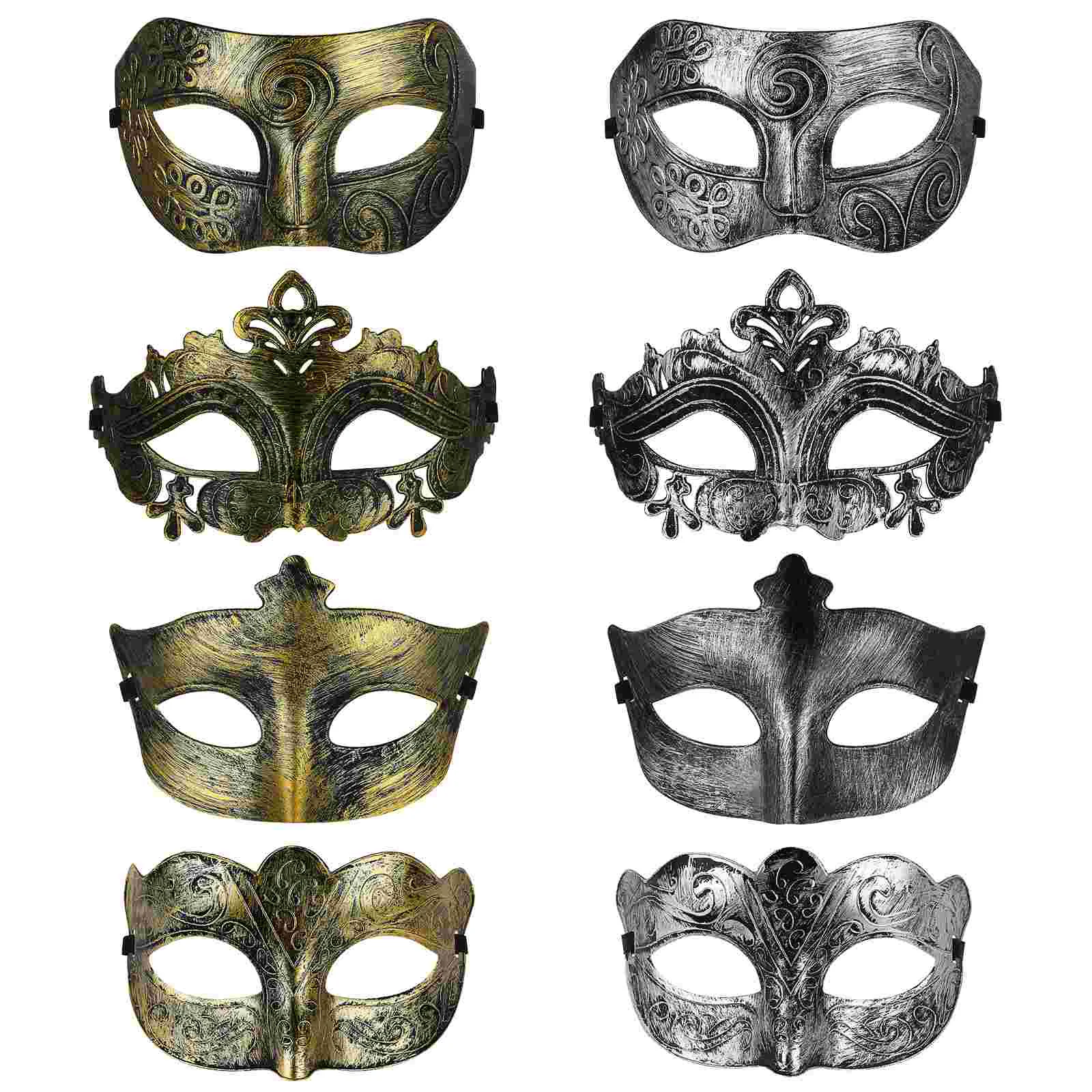 8pcs Masquerade Half Masks Party Adults Half Face Masks Halloween Roman Styled Masks Cosplay Half Masks
8pcs Masquerade Half Masks Party Adults Half Face Masks Halloween Roman Styled Masks Cosplay Half Masks