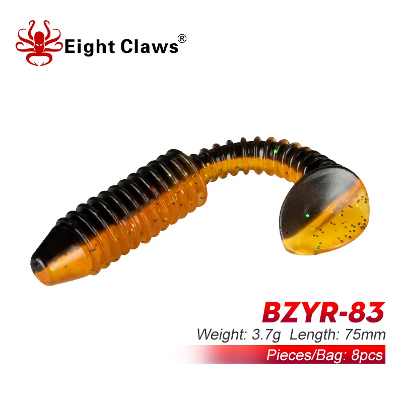 EIGHT CLAWS Fishing Worm Silicone Soft Bait 75mm 3.7g Paddle Tail Shad Minnow Swimbait Jig Wobblers Fishing Lure Artificial Bait
EIGHT CLAWS Fishing Worm Silicone Soft Bait 75mm 3.7g Paddle Tail Shad Minnow Swimbait Jig Wobblers Fishing Lure Artificial Bait