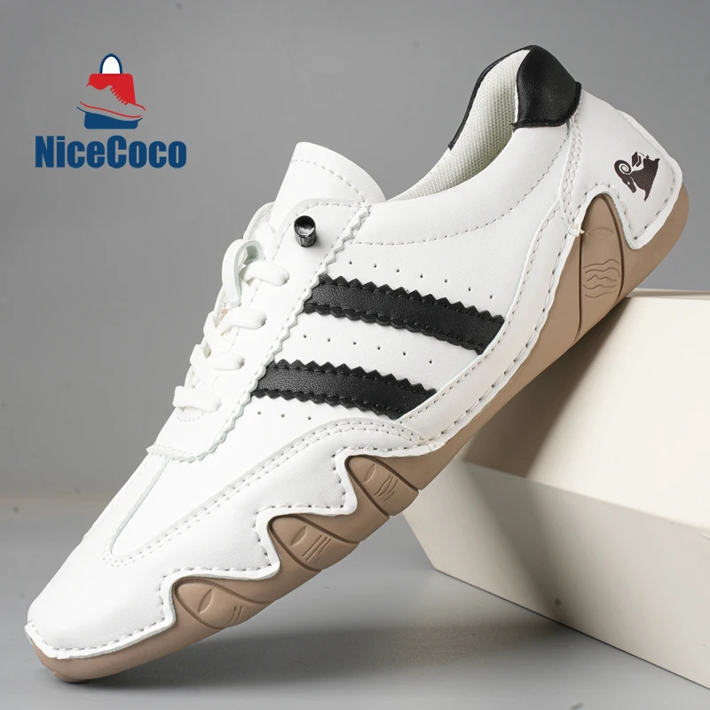Leather Shoes for Mens Luxury Casuall Sneakers Shoes Classic Man Loafers White Shoes Flat Comfortable Sports Shoes Free shipping
Leather Shoes for Mens Luxury Casuall Sneakers Shoes Classic Man Loafers White Shoes Flat Comfortable Sports Shoes Free shipping