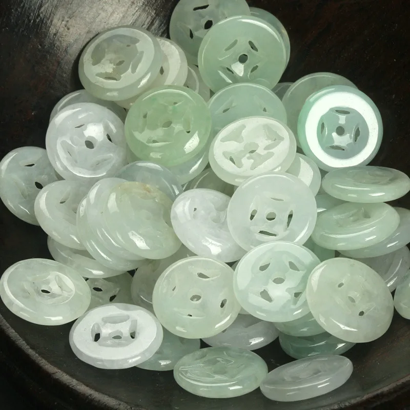 5pc Natural Jade Emerald Hollow Money Buckle Bead 13mm Diy Accessories Bangle Charm Jewellery Fashion Hand-carved Luck Amulet
5pc Natural Jade Emerald Hollow Money Buckle Bead 13mm Diy Accessories Bangle Charm Jewellery Fashion Hand-carved Luck Amulet