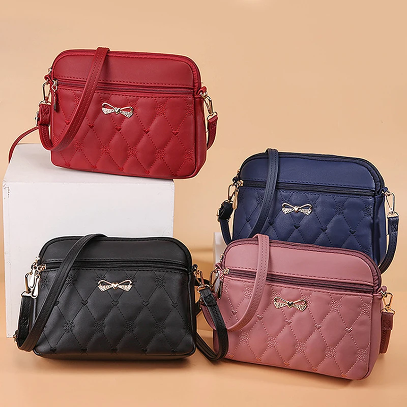 New Arrival Simple Shoulder Bags for Women Embroidery Heart Crossbody Purse Female Leather Black Handbag Small Messenger Bag
New Arrival Simple Shoulder Bags for Women Embroidery Heart Crossbody Purse Female Leather Black Handbag Small Messenger Bag