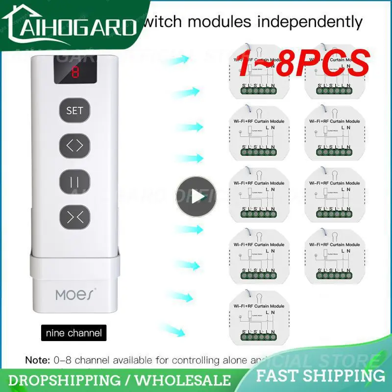 1 ~ 8 шт. переключатель для штор Tuya Smart Life WiFi RF433 с дистанционным управлением для электрического роликового затвора солнцезащитный Google Home Alexa Smart
1 ~ 8 шт. переключатель для штор Tuya Smart Life WiFi RF433 с дистанционным управлением для электрического роликового затвора солнцезащитный Google Home Alexa Smart